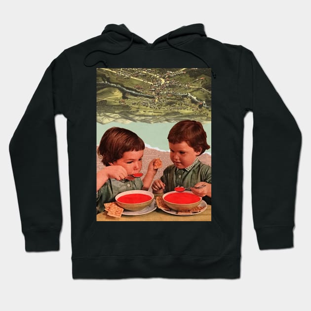 Soup - Collage/Surreal Art Hoodie by DIGOUTTHESKY